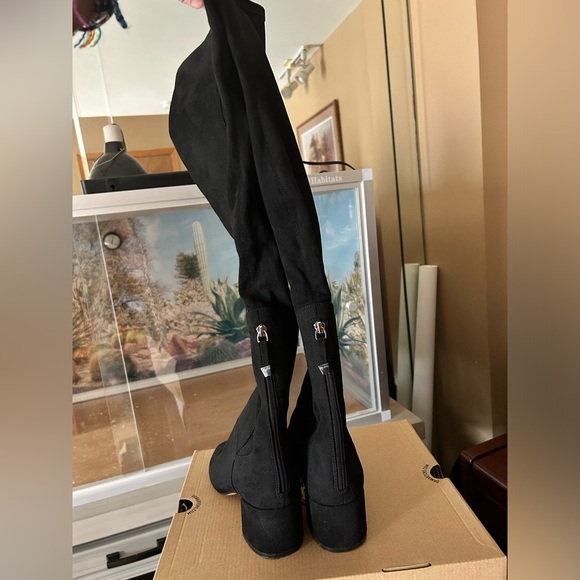 Aldo Black Knee High Boots - Picture 7 of 8